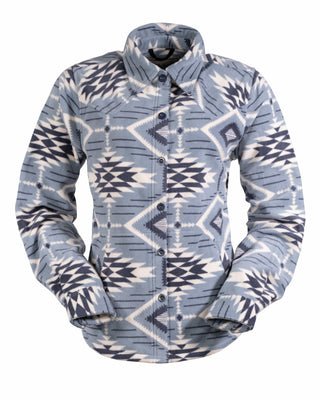 Outback Trading Co (NZ) Eleanor Fleece Shirt Sky Blue / SM 42185-SKB-SM
